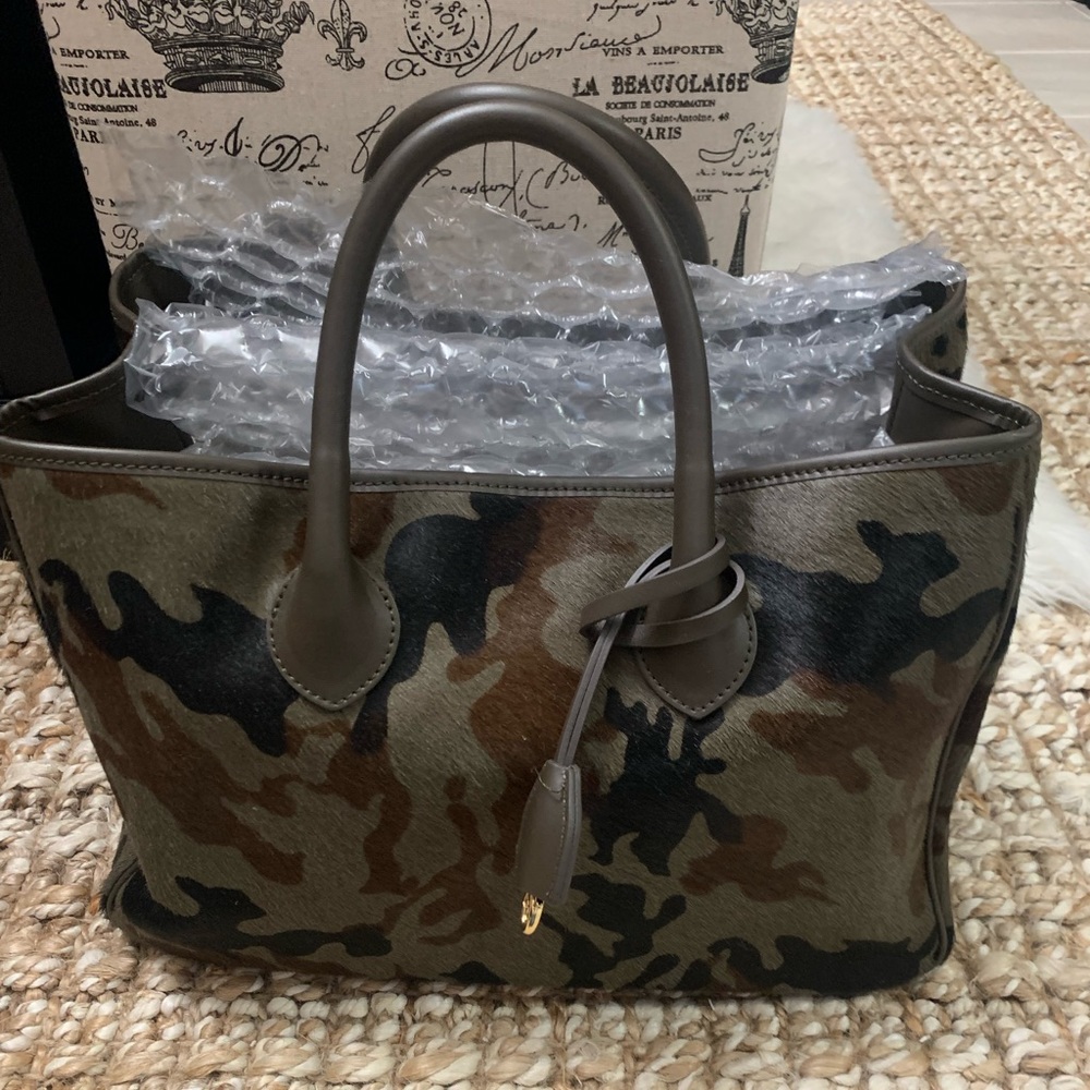 Camo Hide Elisabetta Hide Slouch Bag